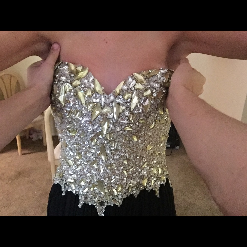 Bedazzled prom dress
